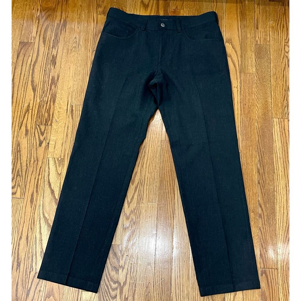 Gardeur ALAN charcoal Grey flat front 5 pocket pants. Size 34.
